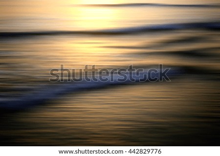 Similar – Liquid Gold Ocean Waves