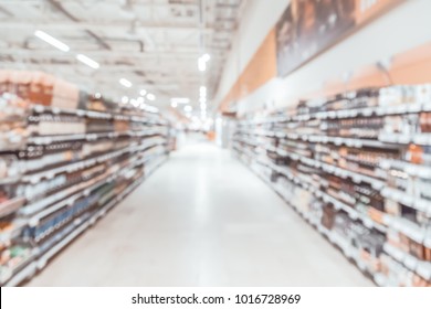 Blurred Background-abstract Blur Shopping Mall Store Interior.