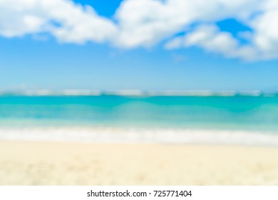 Blurred Beach Background. 