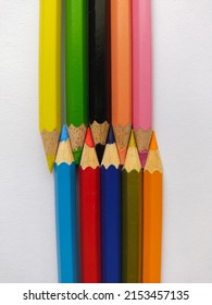 Blurred Beautiful Colorful Pencils, It's School Tools To Draw