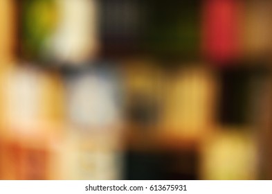 blurred beautiful natural background of bookcase