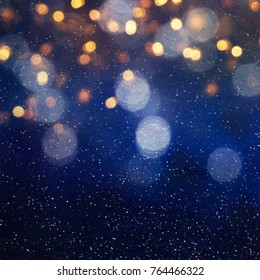Blurred bokeh light background, Christmas and New Year holidays background - Shutterstock ID 764466322