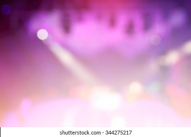 Blurred Bokeh Stage Lights. Abstract Image 