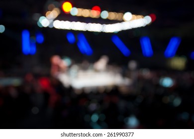 Blurred boxing fight.