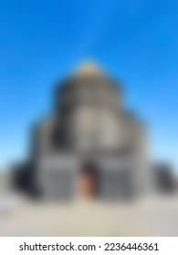 Blurred build with house walpaper.