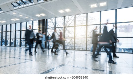 blurred Business People Walking - Abstract concept Image