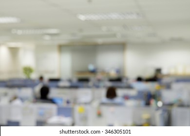 Blurred Busy Office Background. Template For Business Creative