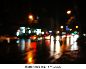 Blurred Car Traffic Light On Street Stock Photo 674195329 | Shutterstock