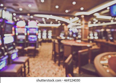 Blurred Casino Interior