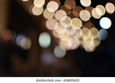 Blurred circle Night lights