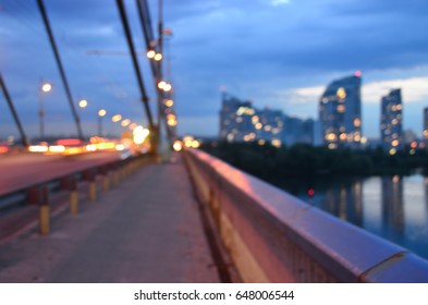 blurred cityscape