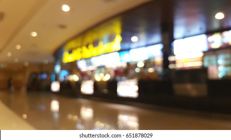 Blurred Concessions In Cinema Area 