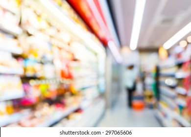 Blurred Convenience Store, Lifestyle Shopping Concept