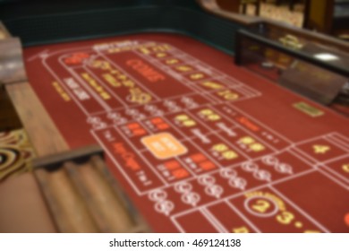 Blurred Craps Table