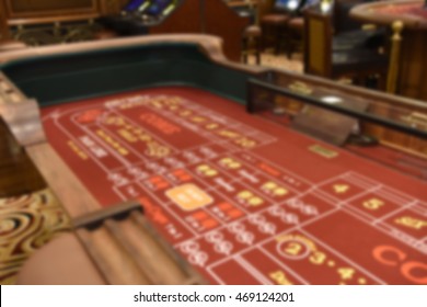 Blurred Craps Table