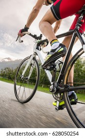 blurred cycling race-fast road cycling - Shutterstock ID 628050254