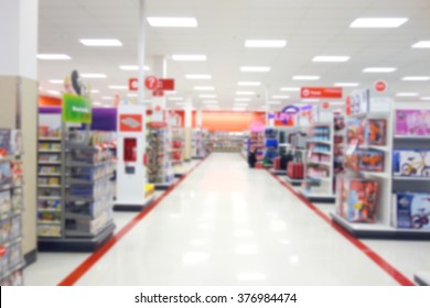 Blurred department store scene