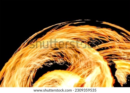 Blurred fire spin for background
