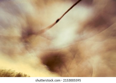 Blurred Four-dimensional Space (leaky Sky, The Wormhole Concept). Abstract Fantasy Extreme Close-up