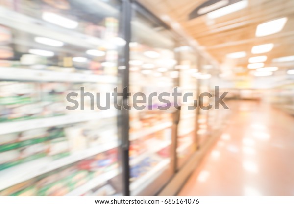 Blurred Frozen Food Section Retail Store Stock Photo Edit Now