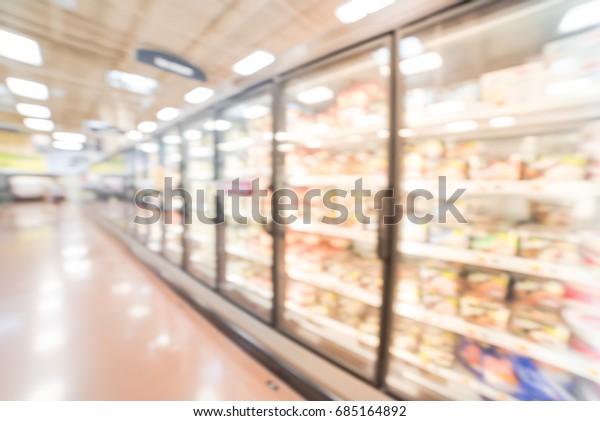Blurred Frozen Food Section Retail Store Stock Photo Edit Now