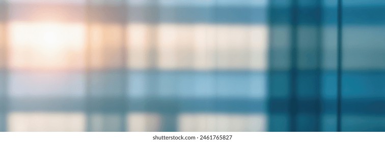 Blurred glass wall of modern business office building, business center, blur corporate business office background. Panoramic and perspective wide banner - Powered by Shutterstock