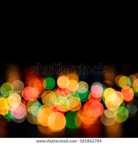 Blurred glitter bokeh lights abstract background
