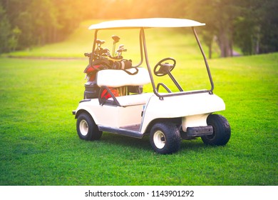 Green Golf Cart Displayed On Turf Stock Photo 1636658668 | Shutterstock