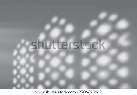 Blurred gray background with subtle shadow patterns of Islamic windows, empty studio space. Textured walls.