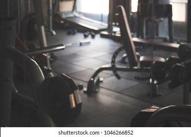 Blurred Of Gym Background