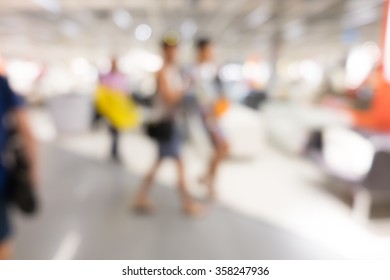 Blurred home-store shopping mall background 