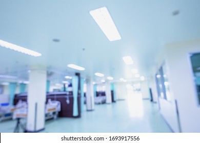 Blurred Hospital Images, Patient Bed In The Hospital, Hospital Cleaning, Hospital Disinfection Cleaning, Patient Bed Cleaning For Emergency Patients.