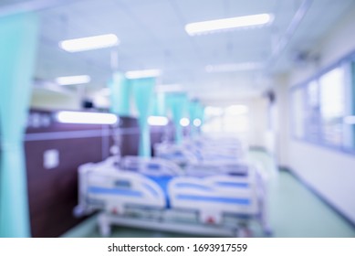 Blurred Hospital Images, Patient Bed In The Hospital, Hospital Cleaning, Hospital Disinfection Cleaning, Patient Bed Cleaning For Emergency Patients.