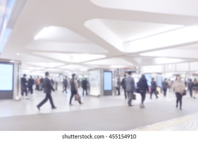 Blurred image of business people traveling. use for brochure cover web design template background  
