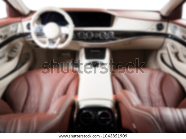 Blurred image of car interior dashboard, blur,
defocused transportation
background