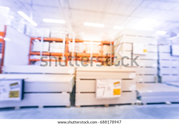 Blurred Image Hardware Store America Aisle Stock Photo Edit Now