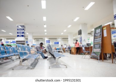 Blurred Image Of Hospital Outpatient Department Background Image