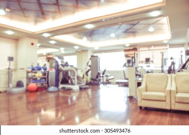 blurred image of hospital vintage style - physical therapy room