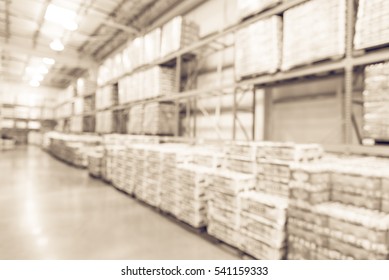 Blurred Image Large Warehouse Row Aisles Stock Photo 541159333 ...