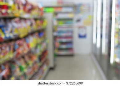 Blurred Image  Minimart Convenience Store