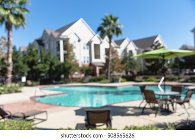 Blurred Image Outdoor Swimming Pool Woven Stock Photo Edit Now
