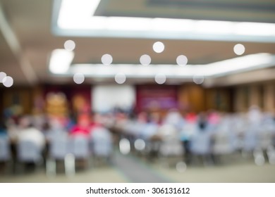 Blurred Image Of People In Auditorium , Blur Background