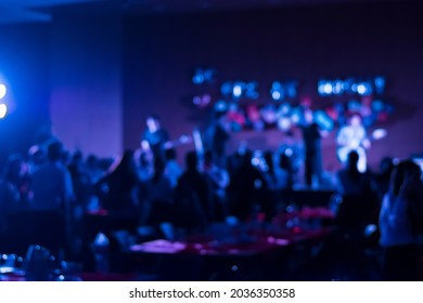 Blurred Image Of A Small Concert