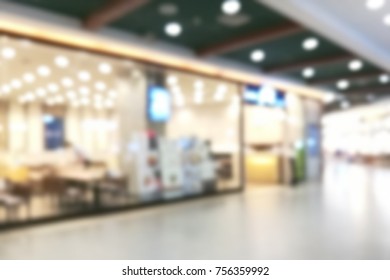 Blurred image of store.for background usage or Short sighted