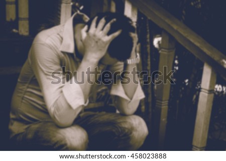 Similar – Image, Stock Photo Stress. Tension. Burnout. Time out.