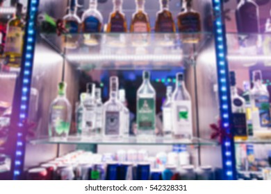 Blurred image.Bar.Alcohol
