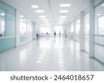 Blurred interior of hospital - abstract medical background