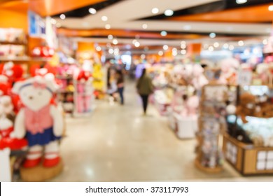 Blurred Of Kids Toy Store Background 