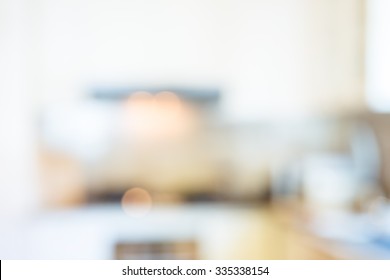 Blurred Kitchen Interior, Can Be Used As Background