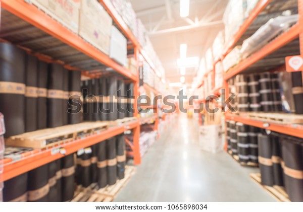 Blurred Large Home Improvement Store Us Stock Photo Edit Now